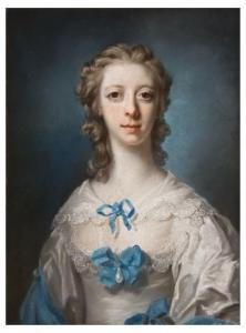 COTES Francis 1726-1770,Portrait of the Hon. Mrs. George Burges,1751,Bloomsbury New York 2009-05-06