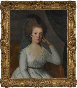 COTES Francis 1726-1770,Young Lady Resting Hand on Cheek,Brunk Auctions US 2019-07-20