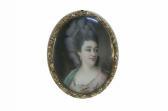 COTES Samuel 1734-1818,Miniature of a lady with elaborate coiffeur initia,1779,Gorringes 2007-04-24