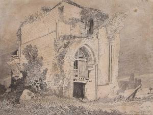 COTMAN John Sell 1782-1842,Bromholm Priory,1818,Keys GB 2024-03-28
