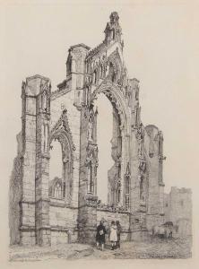 COTMAN John Sell 1782-1842,Howden Church, Yorkshire,1838,Keys GB 2024-03-28