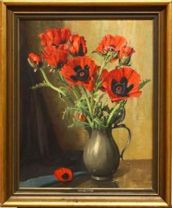 COTTAAR Piet Johannes,Still Life with Poppies in a Pewter Can,Clars Auction Gallery 2010-09-12