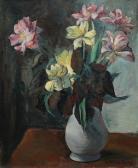 COTTARD FOSSEY Louise 1902-1983,Irises in the vase,Matsa IL 2018-06-06