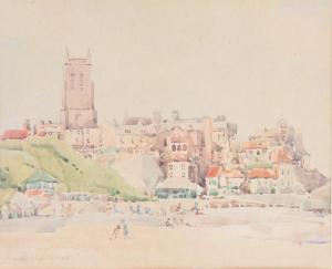 COTTEE Mabel Winifred 1905-1991,beach view with figures,Denhams GB 2017-06-14