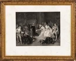 COTTIN Pierre 1823-1886,Shakespeare legge il Macbeth alla corte di Elisabe,Finarte IT 2008-02-16