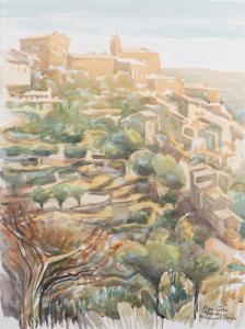 COTTON Alan 1936,Provence - Terraces at Gordes,Bearnes Hampton & Littlewood GB 2024-02-13