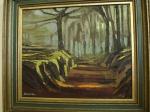 COTTON Alan 1936,Study of a woodland path, palette, oil oncanvas, signed,Bonhams GB 2008-09-05