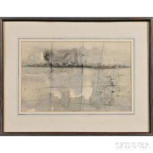 COTTON Neal 1900-2000,View of Provincetown,1974,Skinner US 2014-12-06