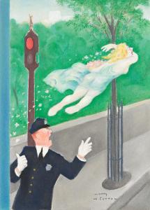 COTTON William H 1880-1958,Spring Fairy Running the Red Light,Swann Galleries US 2022-12-15