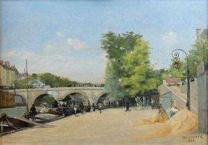 COUDER E,Le Pont Neuf à Paris,1885,Aguttes FR 2011-10-24