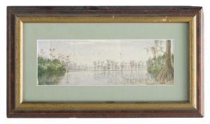COULON George David 1823-1904,Bayou Landscape,1896,New Orleans Auction US 2021-03-27