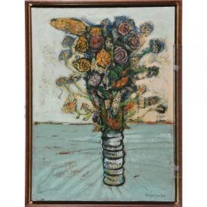 COULON George David 1823-1904,Vase de fleurs,Herbette FR 2022-06-19