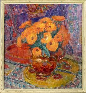 COUPE Louise 1877-1915,Entablement fleuri,Galerie Moderne BE 2019-01-29