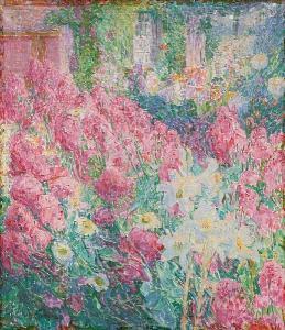 COUPE Louise 1877-1915,Jardin au printemps,Horta BE 2021-11-15