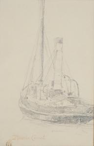 COURANT Maurice Francois A 1847-1926,Bateau naviguant,Ruellan FR 2023-07-22