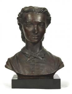 COURBET Gustave 1819-1877,Buste de Madame Max Buchon.,AuctionArt - Rémy Le Fur & Associés 2023-12-12