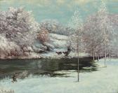 COURBET Gustave 1819-1877,Chasseur dans la neige,Christie's GB 2018-10-31