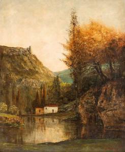 COURBET Gustave 1819-1877,Mountain landscape,Kaupp DE 2013-10-04