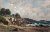 COURDOUAN Vincent 1810-1893,Grain orageux sur la côte.,1889,Damien Leclere FR 2011-03-12