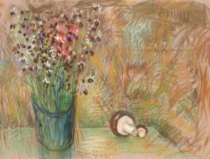 COURNAULT Etienne 1891-1948,Nature Morte au bouquet de fleurs et au champignon,Aguttes FR 2012-05-11