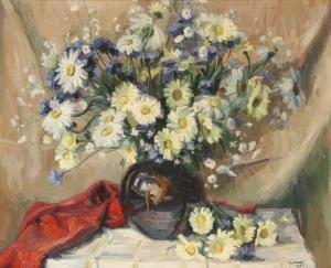 COURT H,Table au bouquet fleuri,1951,Ader FR 2011-02-04