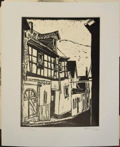 COURTENEY RONALD 1922-2011,Street scene,1985,Keys GB 2021-03-26