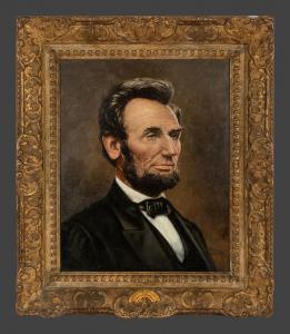 COURTER Franklin C. 1854-1947,Portrait of Abraham Lincoln,Hindman US 2023-10-04
