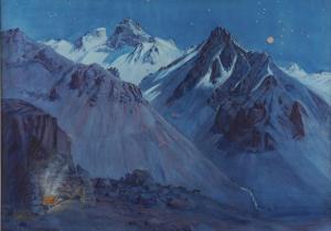 COURTOIS DE BONNENCONTRE Ernest 1859-1955,Moonlight - Argentinian And,Bellmans Fine Art Auctioneers 2022-09-06