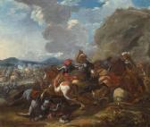 COURTOIS LE BOURGUIGNON Jacques 1621-1676,Battle scene,Galerie Koller CH 2018-09-26