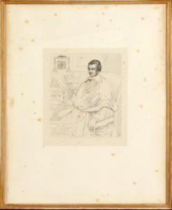 COURTRY Charles Jean 1846-1897,Portrait de l'archevêque d'Abzac de Ladouze,Libert FR 2022-01-25