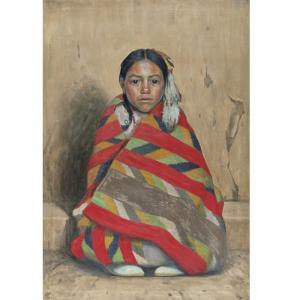 COUSE Eanger Irving 1866-1936,Indian Girl In A Blanket,1921,Sotheby's GB 2006-05-24