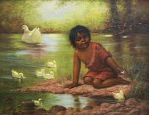 COUTTS Alice 1880-1973,Ducklings All,Clars Auction Gallery US 2020-02-23