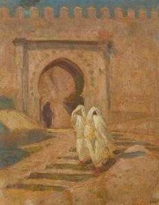 COUTTS Gordon 1868-1937,Moroccan scene,John Moran Auctioneers US 2023-12-06