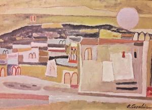 COVALIU Bradut 1922-2001,Peisaj gruzin / Georgian landscape,1970,GoldArt RO 2017-04-26