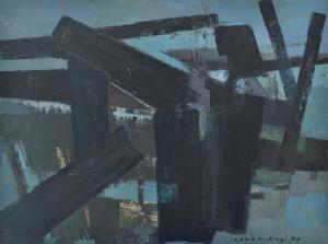 COVENTRY FRED 1905-1997,Blue Picture - Tribute to Pierre Soulages,1964,Leonard Joel AU 2015-08-27