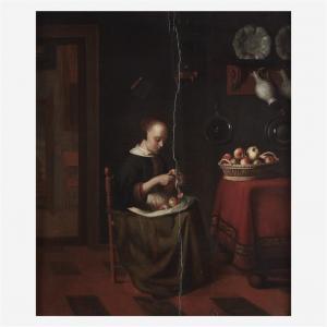 COVYN Reynier 1636-1667,Woman Peeling Apples,Freeman US 2021-02-25