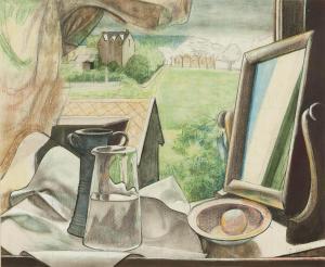 COWIE james 1874-1955,Still life and looking glass,Christie's GB 2012-09-04
