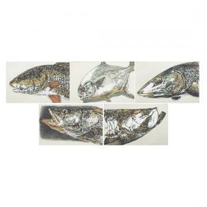 COWIN Jack Lee 1947-2014,Fish Series ("Permit," "Snook," "Redfish," ",1990/95,Clars Auction Gallery 2023-11-16
