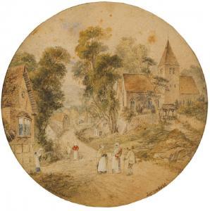 COWLISHAW Thomas 1800-1900,English pastoral scenes with figures,John Moran Auctioneers US 2019-01-13