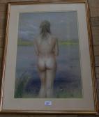 COWNIE Alan 1927-2015,Study of a nude by lakeside,Wright Marshall GB 2018-08-14