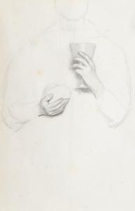 COWPER Frank Cadogan 1877-1958,Figure holding a chalice, detail,Rosebery's GB 2022-06-22