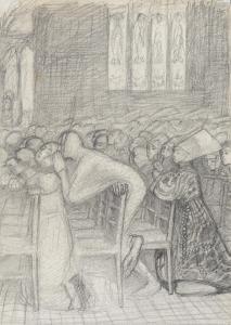 COWPER Frank Cadogan,Study for 'The Cathedral Scene from Faust: Margare,Christie's 2021-12-16