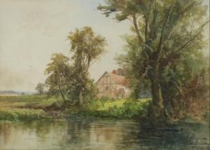 COX Charles Hudson 1829-1901,The River Teme, Ludlow,1912,Simon Chorley Art & Antiques GB 2017-09-19