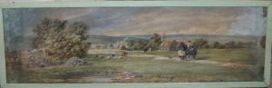 COX David I 1783-1859,an extensive stormy landscape with farmstead, hors,Cuttlestones GB 2018-06-07