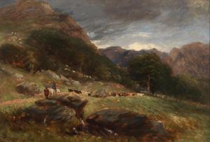 COX David I 1783-1859,Cattle droving in the mountains,Bonhams GB 2024-03-14
