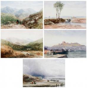 COX David I 1783-1859,Various Landscapes and Town Scene,1828,Morgan O'Driscoll IE 2012-01-30