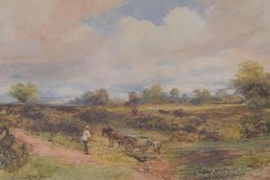 COX David II 1809-1885,Figures with a horse and cart in a landscape,Gardiner Houlgate GB 2024-01-18