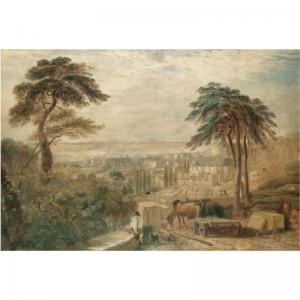 COX David 1914-1979,VIEW OF THE CITY OF BATH FROM BEACON HILL,Sotheby's GB 2007-11-22