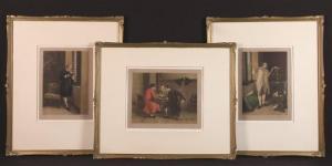 COX Walter A 1862-1908,Three signed colour mezzotint engravings,Wilkinson's Auctioneers 2016-09-25