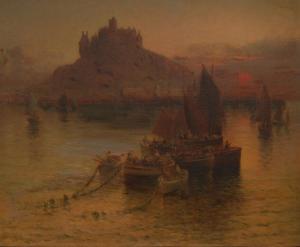 COX William, Will 1866-1939,St Michaels at Sunset,Bamfords Auctioneers and Valuers GB 2016-04-13